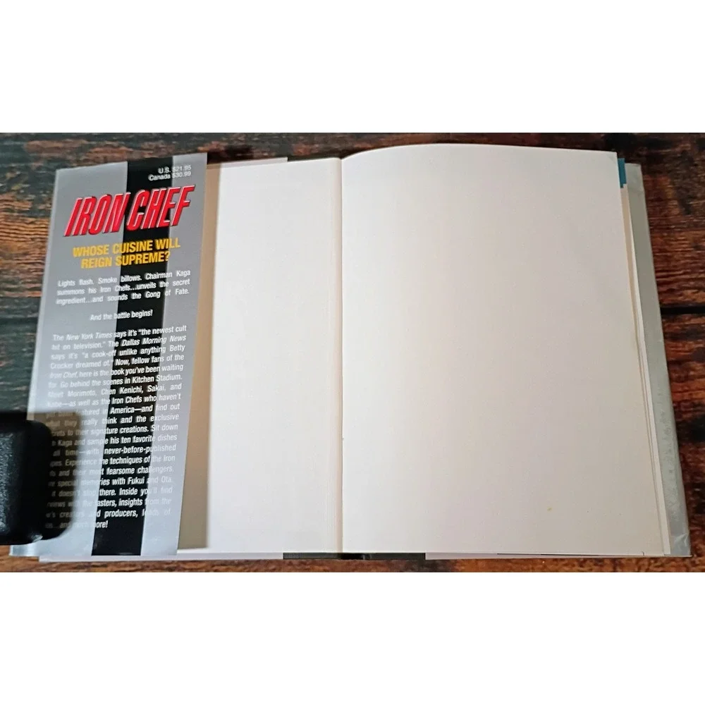 Iron Chef The Official Book Hardcover 2001 Food Network Morimoto Sakai Kaga